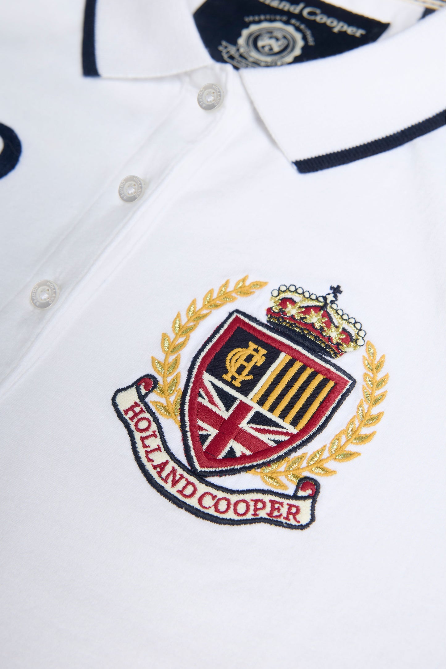 Heritage Long Sleeve Polo Shirt (White)