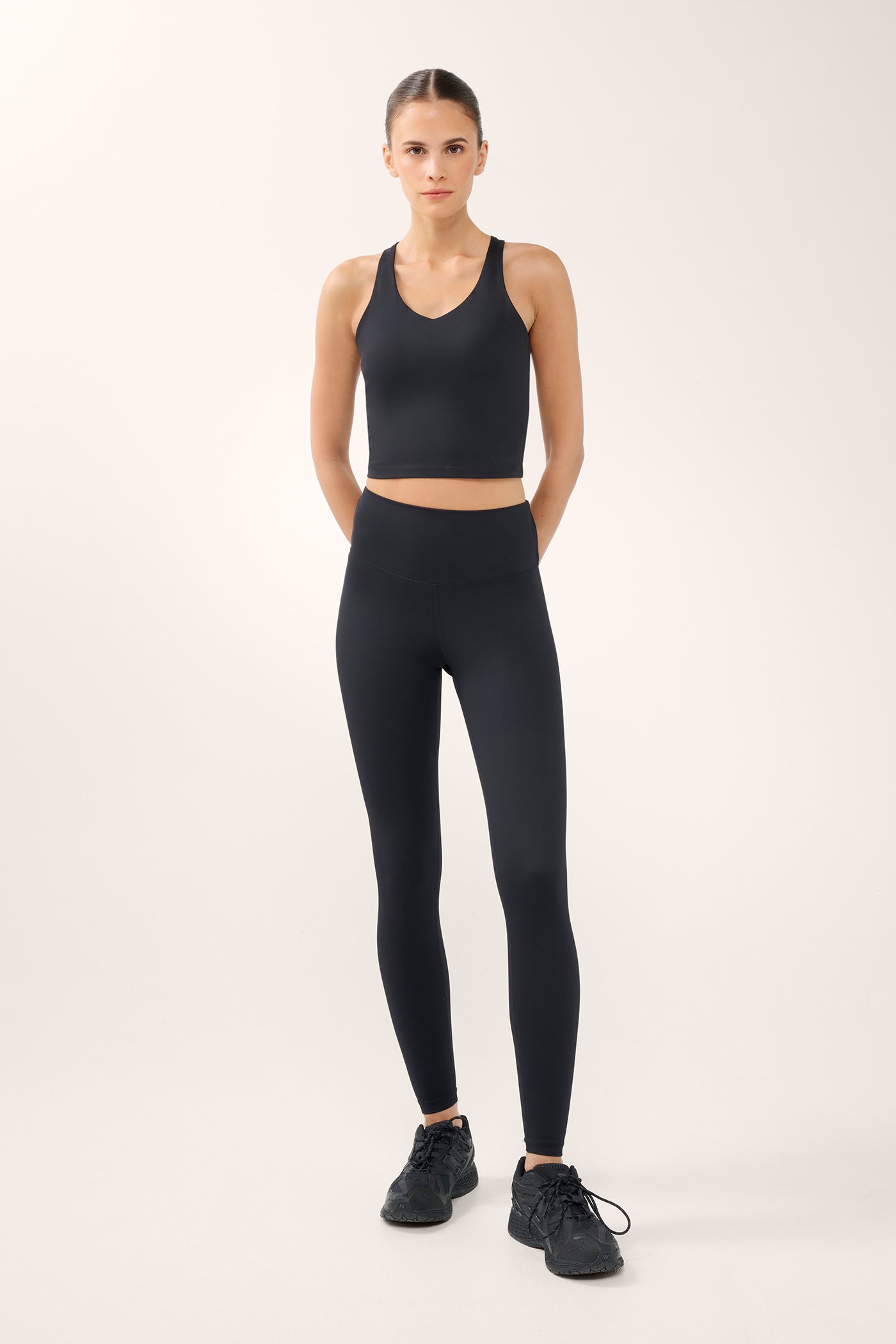 Essential Full Length High Waist Legging BLACK/WHITE