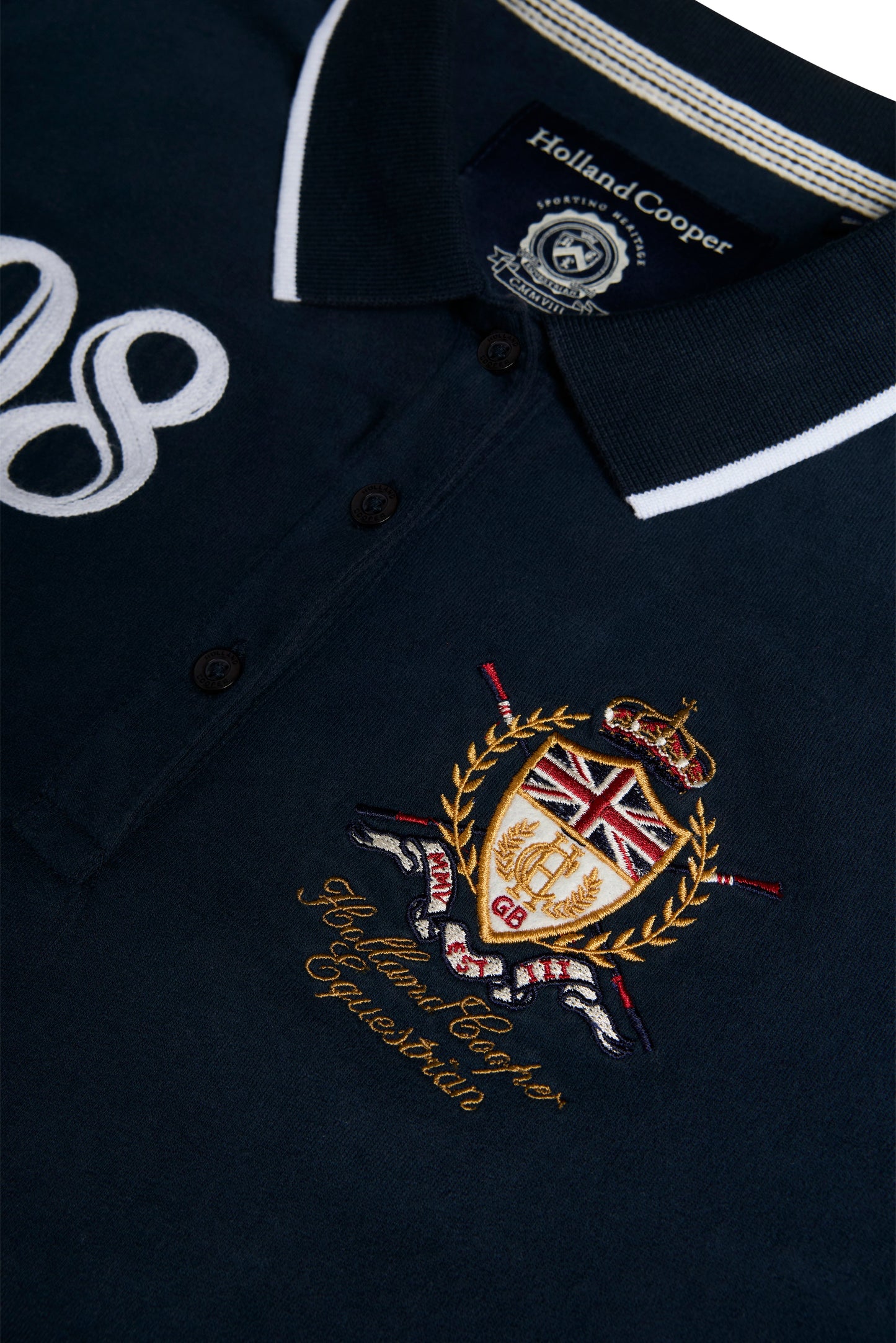 Heritage Long Sleeve Polo Shirt (Ink Navy)