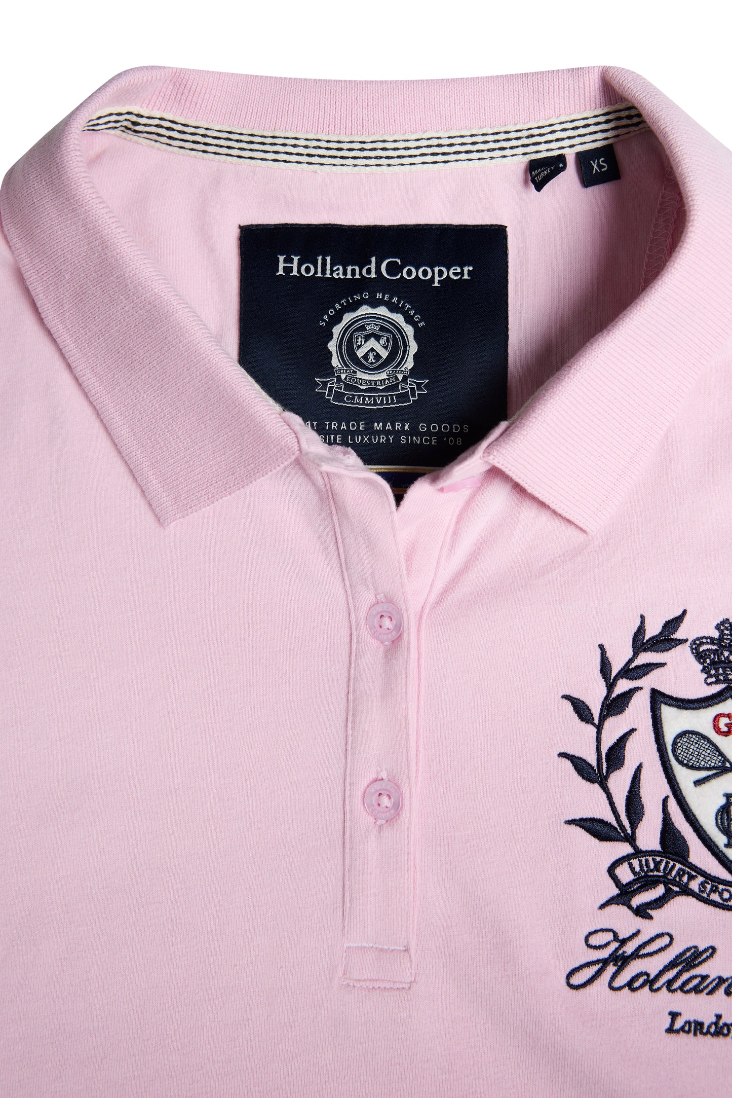 Heritage Short Sleeve Polo Shirt (Pink)